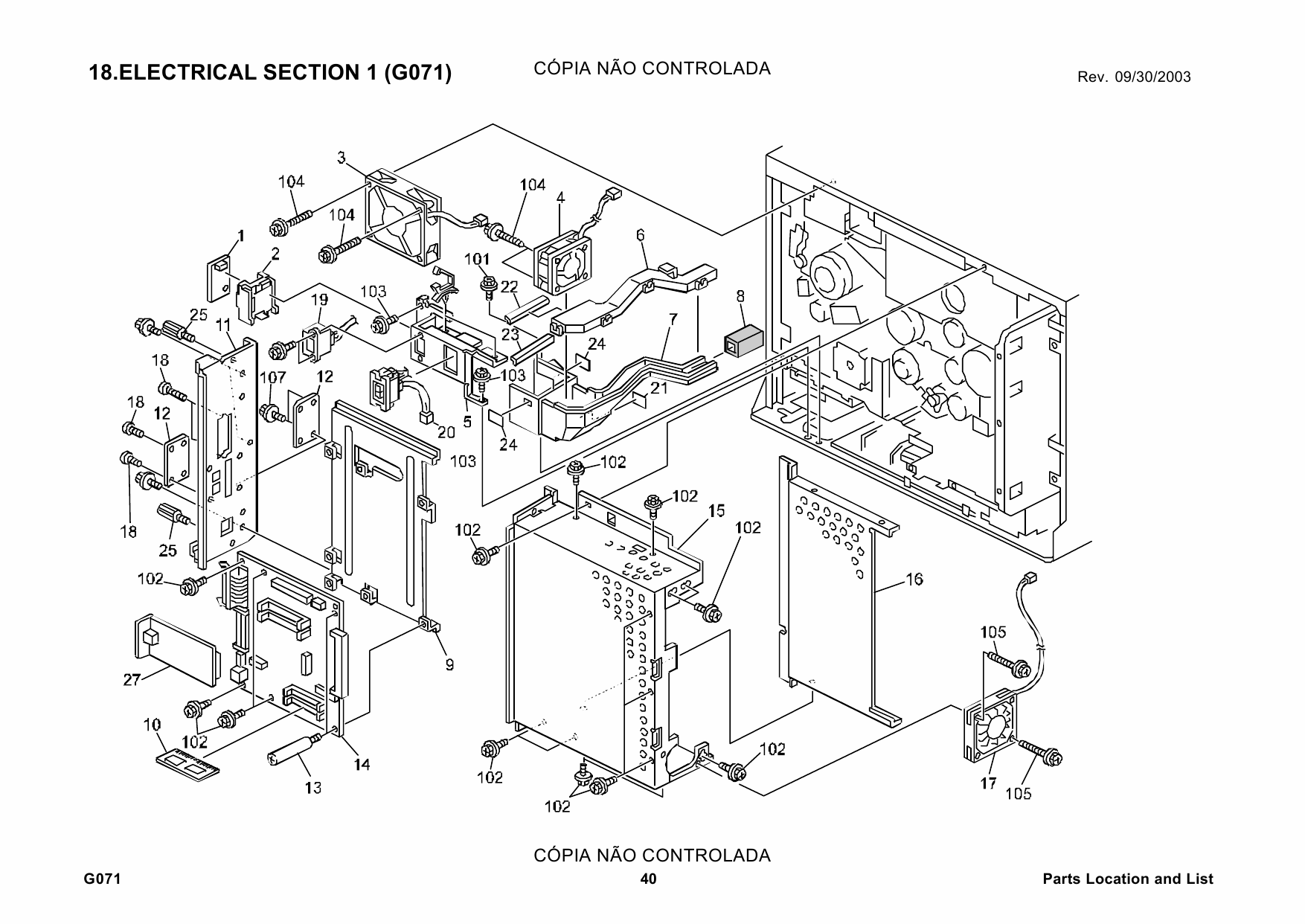 RICOH Aficio CL-5000 G071 Parts Catalog-5